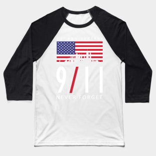 9/11 Never Forget 20th Anniversary Baseball T-Shirt